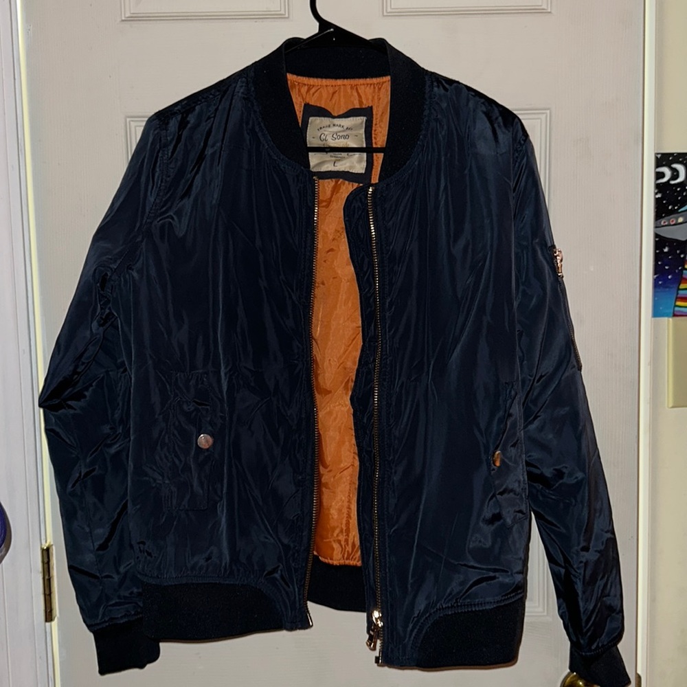 Navy bomber jacket